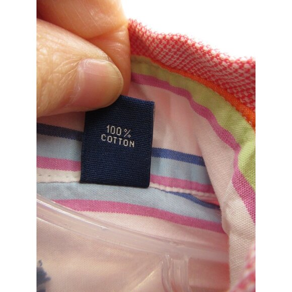 Robert Graham R&G Shirt XL Button Up Pocket Preppy Flip Cuffs Cotton - Picture 12 of 13